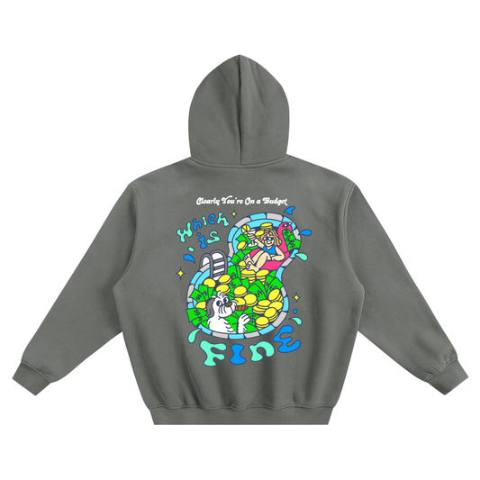 Baby Knees Fleece Boxy Hoodie - Gray