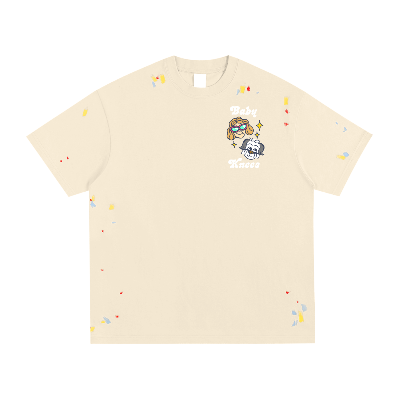 Baby Knees Splatter Paint T-Shirt