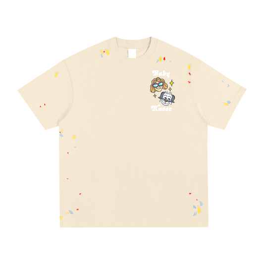 Baby Knees Splatter Paint T-Shirt